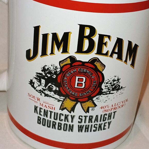 Vintage Jim Bean Bourbon Ceramic Coffee Cup-Set Of 2-2000-Double Sided-10 oz - Picture 8 of 8